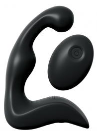 Черный вибромассажер простаты с пультом ДУ Control P-Spot Pro - Pipedream - в Мытищах купить с доставкой