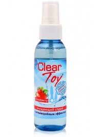 Очищающий спрей для игрушек CLEAR TOY Strawberry - 100 мл. - Биоритм - купить с доставкой в Мытищах