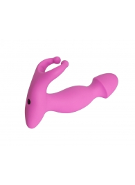 Розовый стимулятор простаты с усиками - 15 см. - 4sexdreaM - в Мытищах купить с доставкой