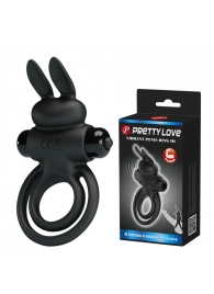 Черное эрекционное кольцо с вибростимуляцией клитора Vibrant Penis Ring III - Baile - в Мытищах купить с доставкой