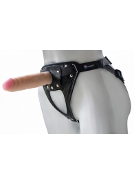Универсальный мягкий пояс с насадкой Hard brutal BDSM-КОНСУЛ - 17 см. - LOVETOY (А-Полимер) - купить с доставкой в Мытищах