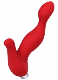 Красный силиконовый вибростимулятор простаты Proman - 12,5 см. - ToyFa - в Мытищах купить с доставкой