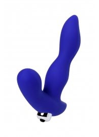 Синий силиконовый вибростимулятор простаты Stroman - 14,5 см. - ToyFa - в Мытищах купить с доставкой