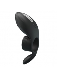 Черное кольцо на пенис с вибрацией Vibration Penis Sleeve - Baile - в Мытищах купить с доставкой