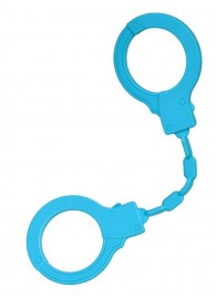 Голубые силиконовые наручники A-Toys без ключа - A-toys - купить с доставкой в Мытищах