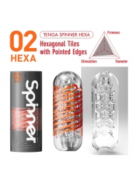 Мастурбатор SPINNER Hexa - Tenga - в Мытищах купить с доставкой