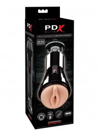 Телесный вибромастурбатор-вагина Cock Compressor Vibrating Stroker - Pipedream - в Мытищах купить с доставкой