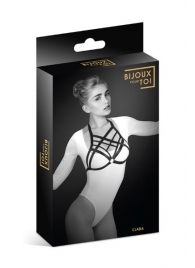 Черная упряжь на грудь Clara - Bijoux Pour Toi - купить с доставкой в Мытищах