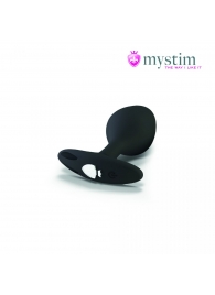 Черная пробка Mystim Rocking Vibe S с возможностью подключения к электростимулятору - 9,7 см. - MyStim - купить с доставкой в Мытищах