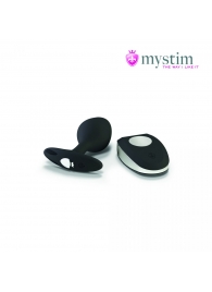 Черная пробка Mystim Rocking Vibe S с возможностью подключения к электростимулятору - 9,7 см. - MyStim - купить с доставкой в Мытищах