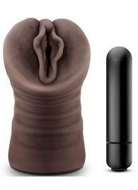 Коричневый мастурбатор-вагина Alexis - Blush Novelties - в Мытищах купить с доставкой