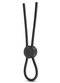 Черное силиконовое лассо на пенис SILICONE LOOP COCK RING - Blush Novelties - в Мытищах купить с доставкой