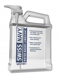 Канистра лубриканта Swiss Navy Water Based Lube на водной основе - 3,8 л. - Swiss navy - купить с доставкой в Мытищах