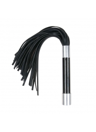 Черная плеть Easytoys Flogger With Metal Grip - 38 см. - Easy toys - купить с доставкой в Мытищах