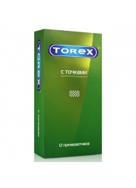Текстурированные презервативы Torex  С точками  - 12 шт. - Torex - купить с доставкой в Мытищах