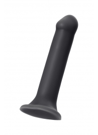 Черный фаллос на присоске Silicone Bendable Dildo XL - 20 см. - Strap-on-me - купить с доставкой в Мытищах