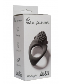 Черное эрекционное виброкольцо Pure Passion Midnight - Lola Games - в Мытищах купить с доставкой