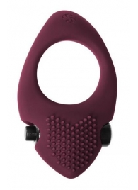 Бордовое эрекционное виброкольцо Pure Passion Sunset - Lola Games - в Мытищах купить с доставкой