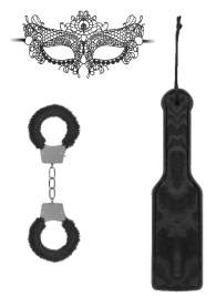 Черный игровой набор Introductory Bondage Kit №4 - Shots Media BV - купить с доставкой в Мытищах