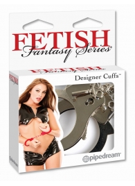 Металлические серебристые наручники Designer Metal Handcuffs - Pipedream - купить с доставкой в Мытищах