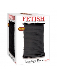 Черная веревка для связывания Bondage Rope - 60,9 м. - Pipedream - купить с доставкой в Мытищах