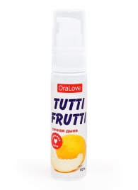 Гель-смазка Tutti-frutti со вкусом сочной дыни - 30 гр. - Биоритм - купить с доставкой в Мытищах