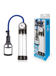 Прозрачная вакуумная помпа Sex Expert с манометром - Sex Expert - в Мытищах купить с доставкой