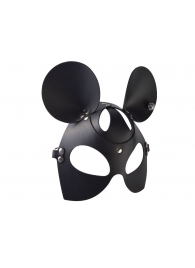 Черная кожаная маска  Мышка - Sitabella - купить с доставкой в Мытищах