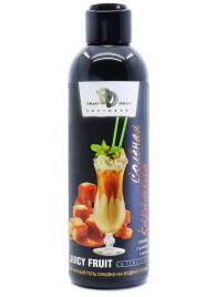 Интимный гель-смазка JUICY FRUIT с ароматом солёной карамели - 200 мл. - БиоМед - купить с доставкой в Мытищах