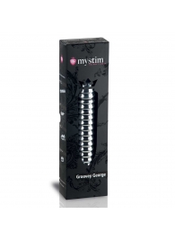 Рельефный фаллос для интенсивного электросекса Groovey George - 20 см. - MyStim - купить с доставкой в Мытищах