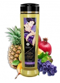 Массажное масло Libido Exotic Fruits с ароматом экзотических фруктов - 240 мл. - Shunga - купить с доставкой в Мытищах