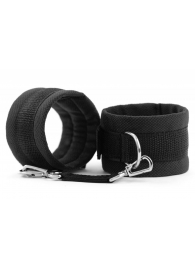 Черные наручники My rules на сцепке - БДСМ Арсенал - купить с доставкой в Мытищах