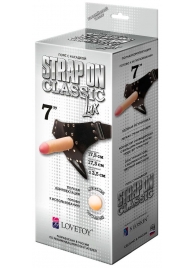 Пояс-трусики с насадкой Classic lux-Duke - 17,5 см. - LOVETOY (А-Полимер) - купить с доставкой в Мытищах