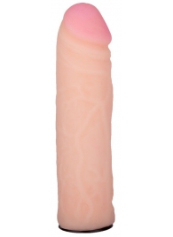 Пояс-трусики с насадкой Glamour Silver - 15,5 см. - LOVETOY (А-Полимер) - купить с доставкой в Мытищах
