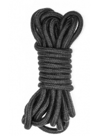 Черная веревка Do Not Disturb - 5 м. - Lola Games - купить с доставкой в Мытищах