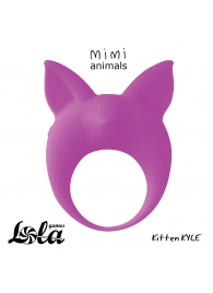 Фиолетовое эрекционное кольцо Kitten Kyle - Lola Games - в Мытищах купить с доставкой