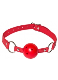 Красный кляп-шарик Firecracker - Lola Games - купить с доставкой в Мытищах