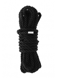 Черная веревка для шибари DELUXE BONDAGE ROPE - 5 м. - Dream Toys - купить с доставкой в Мытищах