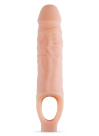 Телесный реалистичный фаллоудлинитель 9 Inch Silicone Cock Sheath Penis Extender - 22,86 см. - Blush Novelties - в Мытищах купить с доставкой