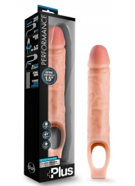 Телесный реалистичный фаллоудлинитель 10 Inch Silicone Cock Sheath Penis Extender - 25,4 см. - Blush Novelties - в Мытищах купить с доставкой