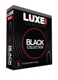 Черные презервативы LUXE Royal Black Collection - 3 шт. - Luxe - купить с доставкой в Мытищах