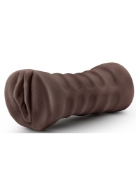 Коричневый мастурбатор-вагина Hot Chocolate Brianna - Blush Novelties - в Мытищах купить с доставкой