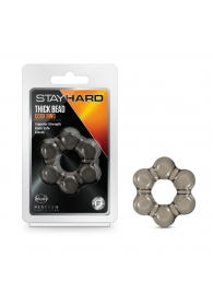 Дымчатое эрекционное кольцо Stay Hard Thick Bead Cock Ring - Blush Novelties - в Мытищах купить с доставкой
