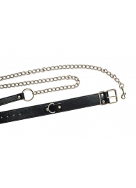 Черный ошейник с поводком Wild - Lola Games - купить с доставкой в Мытищах