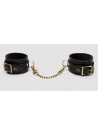 Черные оковы на ноги Bound to You Faux Leather Ankle Cuffs - Fifty Shades of Grey - купить с доставкой в Мытищах