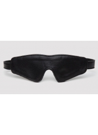 Черная плотная маска на глаза Bound to You Faux Leather Blindfold - Fifty Shades of Grey - купить с доставкой в Мытищах