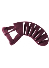 Мужской пояс верности бордового цвета Romello - Lola Games - купить с доставкой в Мытищах