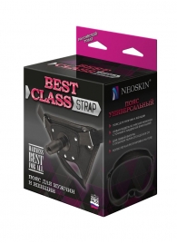 Черный пояс для насадок BEST CLASS STRAP - LOVETOY (А-Полимер) - купить с доставкой в Мытищах