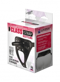 Черный пояс для насадок CLASS STRAP Restyling - LOVETOY (А-Полимер) - купить с доставкой в Мытищах