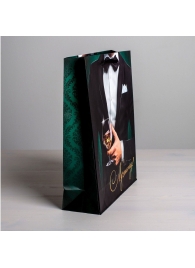 Бумажный пакет «Лучшему!» - 23 х 27 см. - Сима-Ленд - купить с доставкой в Мытищах